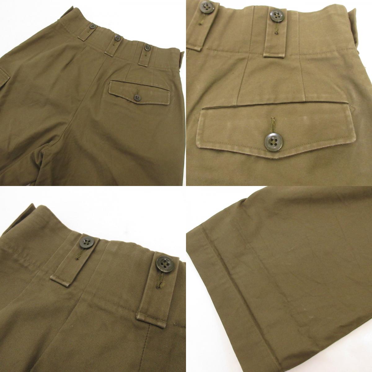 【中古】 YVAN パンツ TAN-P05F-21102 カーキ サイズ:40