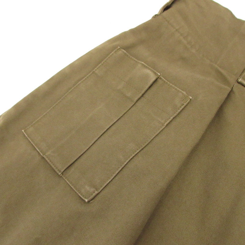 【中古】 YVAN パンツ TAN-P05F-21102 カーキ サイズ:40