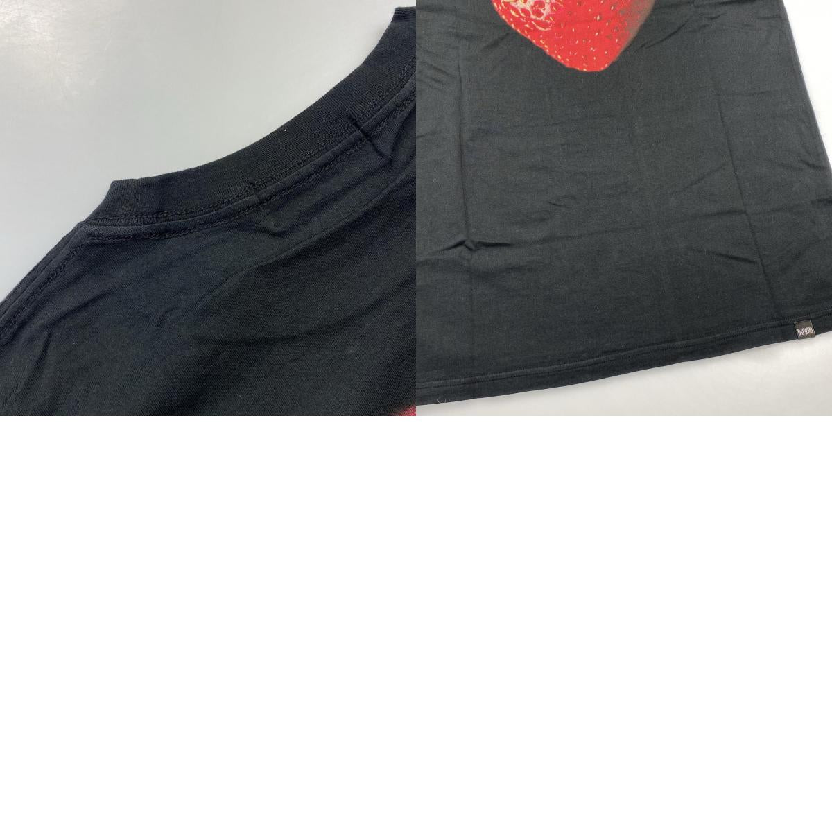 【中古】HYSTERIC GLAMOUR | ヒステリックグラマー SKULL BERRY pt T-SH 半袖Tシャツ 02222CT23 年式:2022S/S ブラック サイズ:M