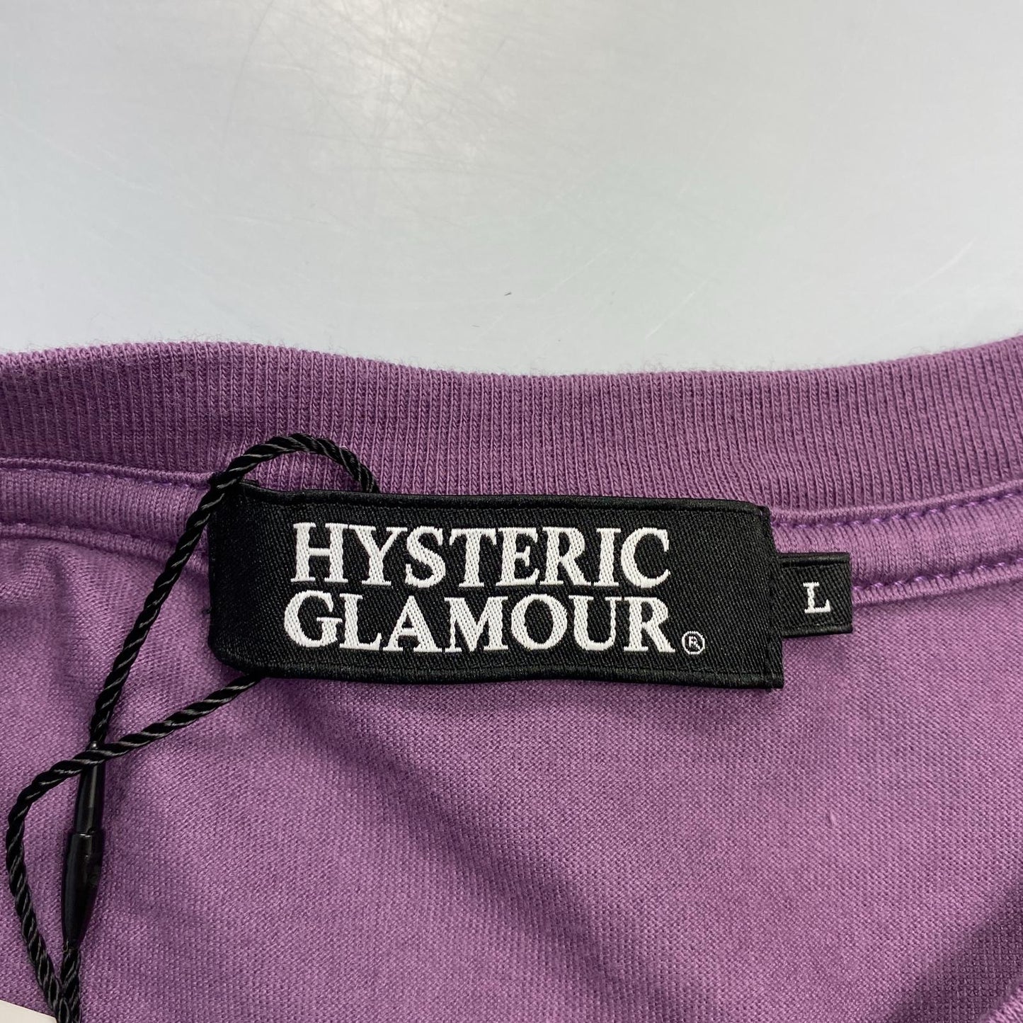 【中古】HYSTERIC GLAMOUR | ヒステリックグラマー VIVA! HYSTERIC 半袖Tシャツ 0243CT14 年式:2014A/W パープル サイズ:L