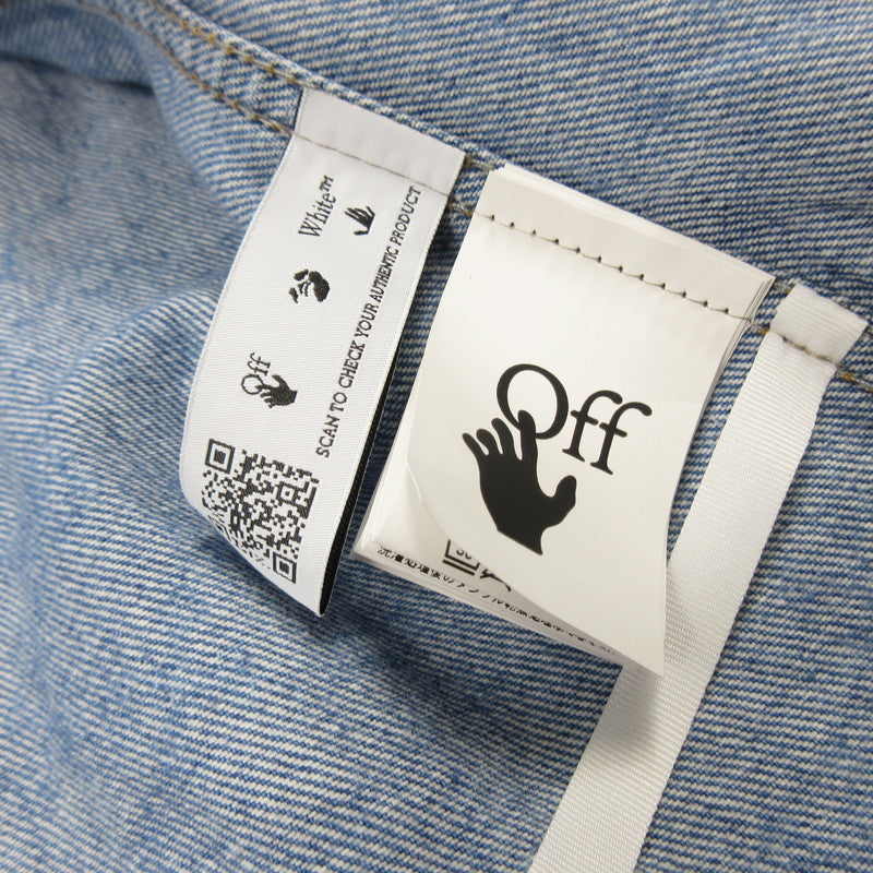【中古】OFF-WHITE | オフホワイト Monogram Denim Shirt デニム OMYD040S22DEN002 並行品 ブルー サイズ:S