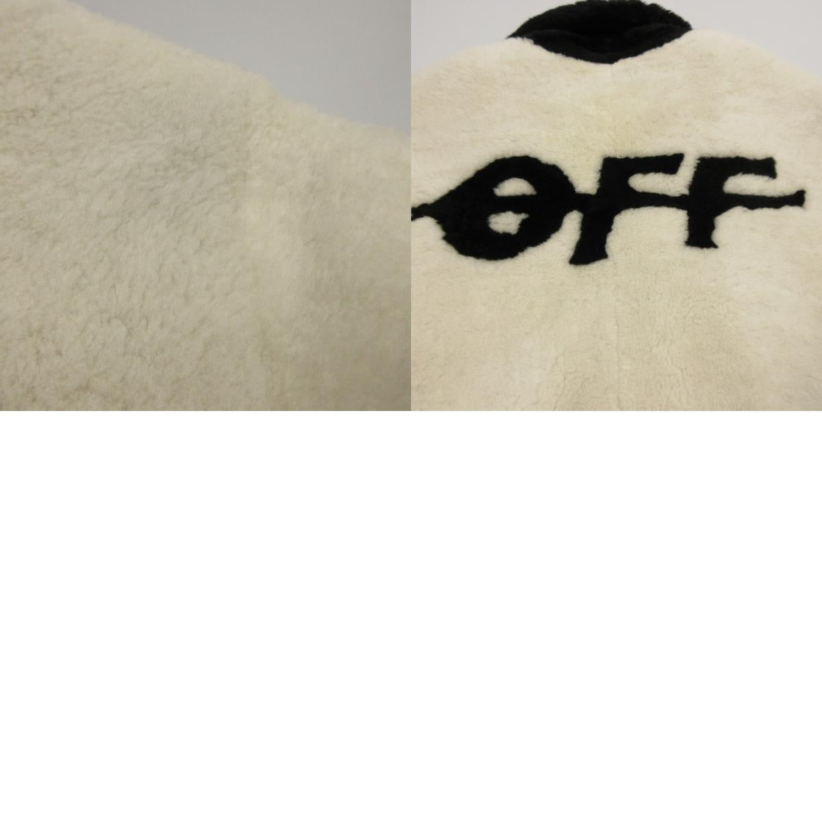 【中古】OFF-WHITE | オフホワイト SHEARLING BOMBER その他アウター OMJA015F18A33023 並行品 ホワイト サイズ:M