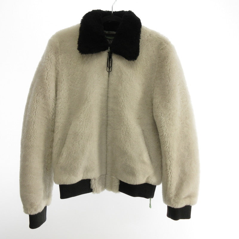 【中古】OFF-WHITE | オフホワイト SHEARLING BOMBER その他アウター OMJA015F18A33023 並行品 ホワイト サイズ:M