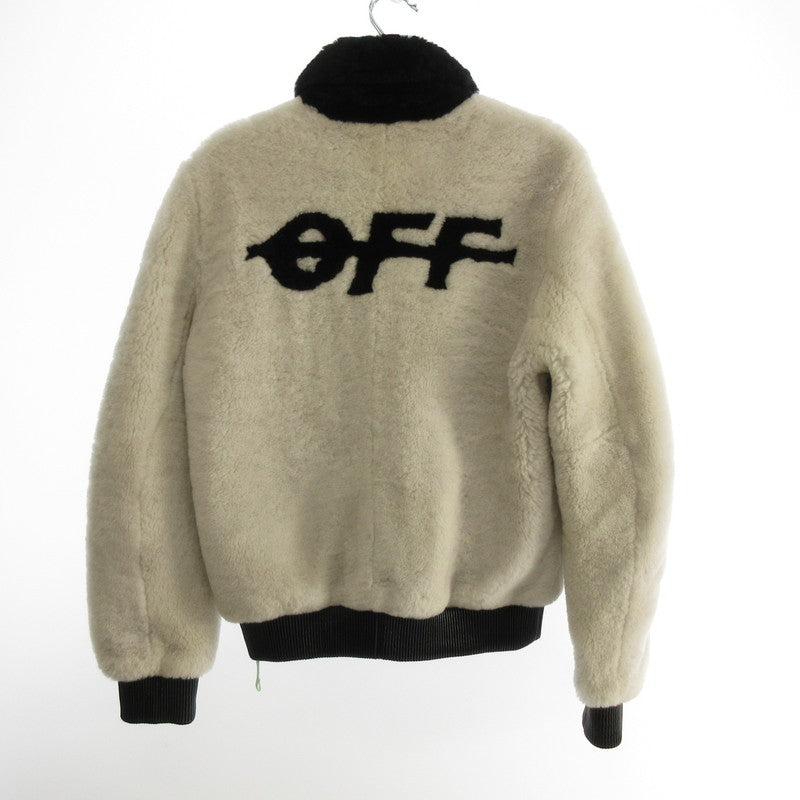 【中古】OFF-WHITE | オフホワイト SHEARLING BOMBER その他アウター OMJA015F18A33023 並行品 ホワイト サイズ:M
