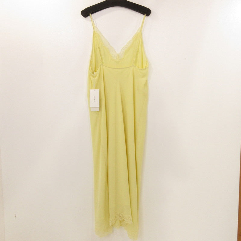 【中古】Mila Owen | ミラオーウェン レースデザインジョーゼットキャミワンピース ワンピース 09WFO251146 サイズ:F イエロー