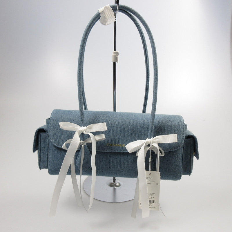 【中古】 BOSTON RIBBON DENIM BAG ハンドバッグ 592521900101-01 ブルー