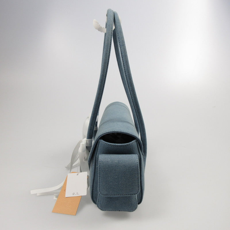 【中古】 BOSTON RIBBON DENIM BAG ハンドバッグ 592521900101-01 ブルー