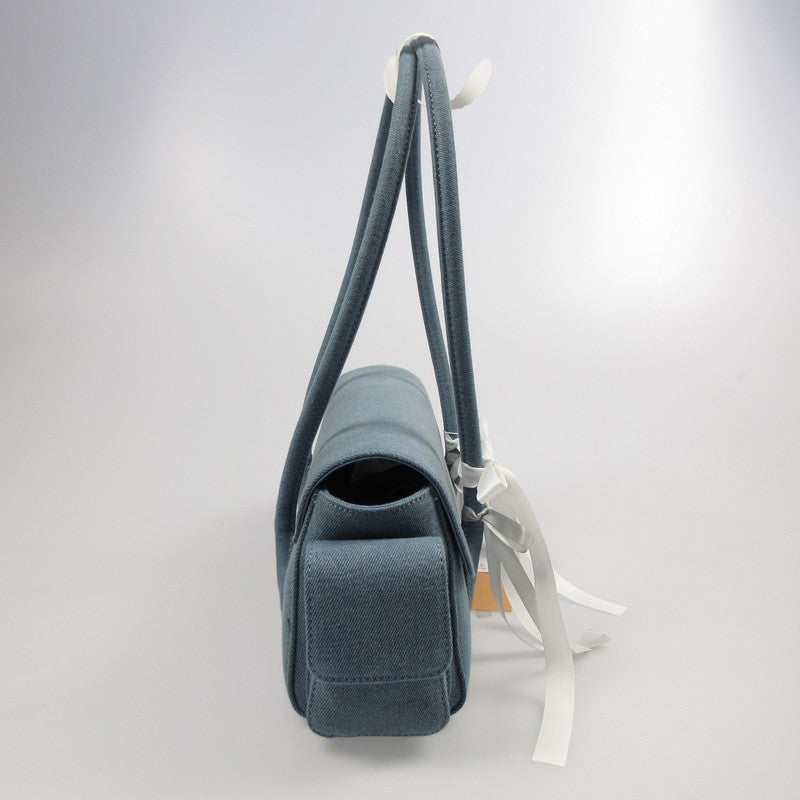 【中古】 BOSTON RIBBON DENIM BAG ハンドバッグ 592521900101-01 ブルー