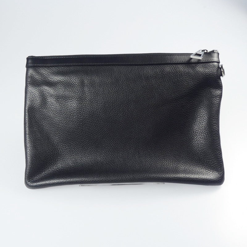 【中古】JIMMY CHOO | ジミーチュウ GRAINY CALF W DEREK GRY 152 CRYSTAL STARS クラッチバッグ J000046390001 ブラック