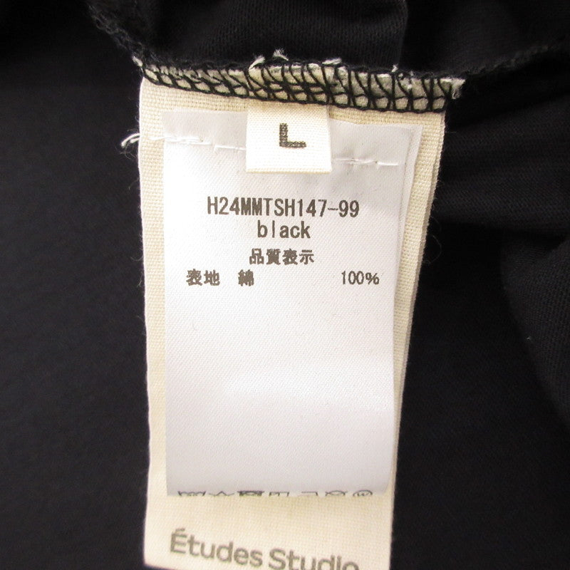 【中古】Etudes Studio | エチュードスタジオ Stencil Logo Relax Pocket T-Shirt 半袖Tシャツ H24MMTSH147-99 ブラック サイズ:L