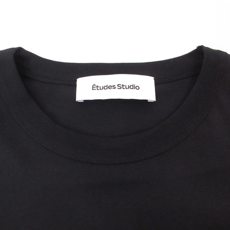 【中古】Etudes Studio | エチュードスタジオ Stencil Logo Relax Pocket T-Shirt 半袖Tシャツ H24MMTSH147-99 ブラック サイズ:L