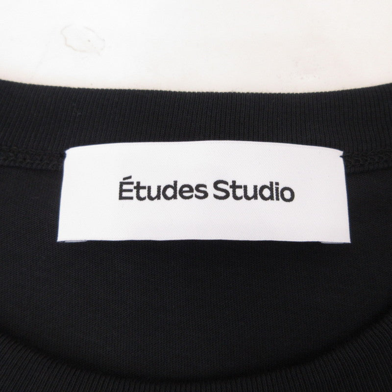 【中古】Etudes Studio | エチュードスタジオ Stencil Logo Relax Pocket T-Shirt 半袖Tシャツ H24MMTSH147-99 ブラック サイズ:L