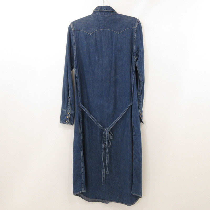 【中古】orSlow | オアスロウ ワンピース ブルー サイズ:1