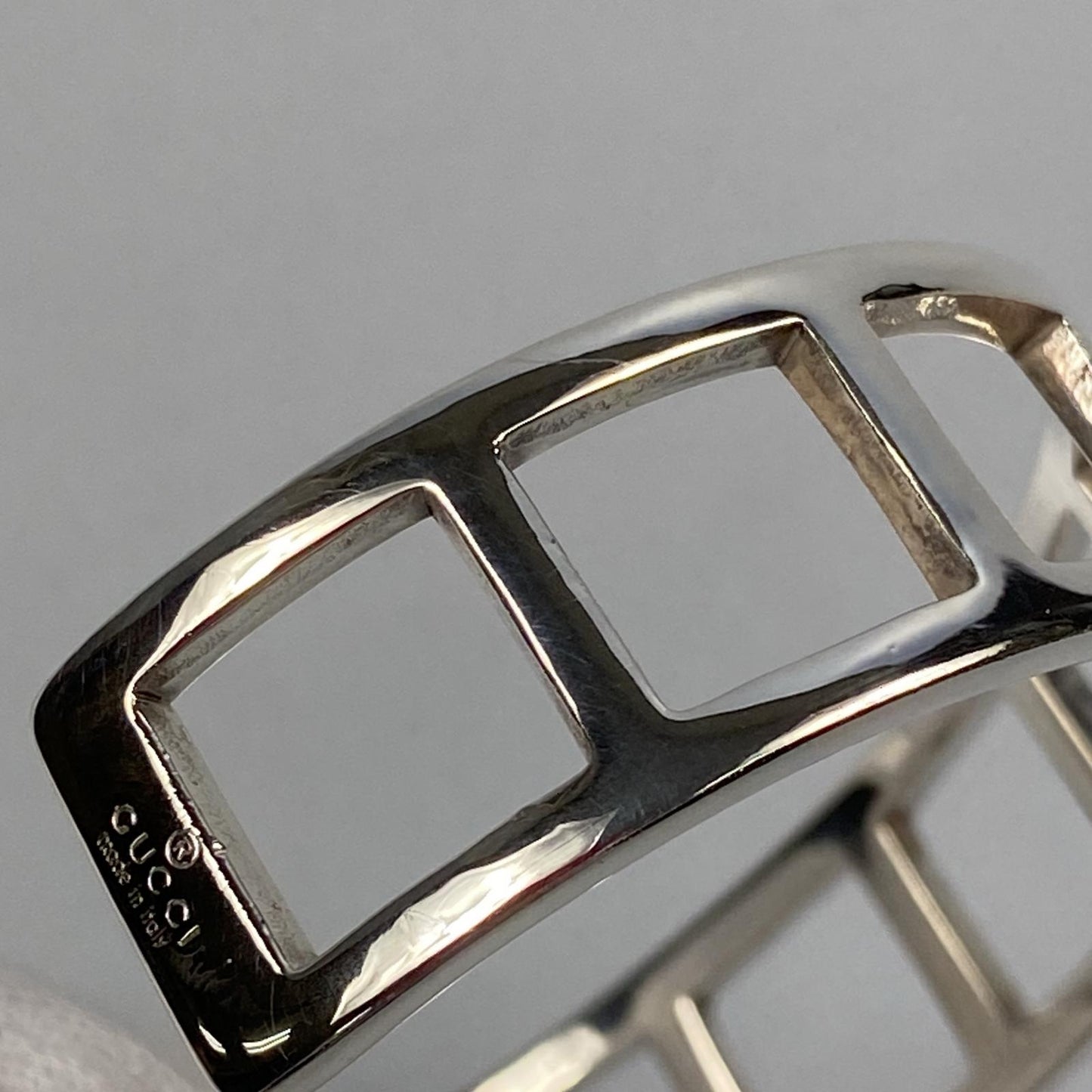 【中古】GUCCI | グッチ オープンスクエアバングル ブレスレット