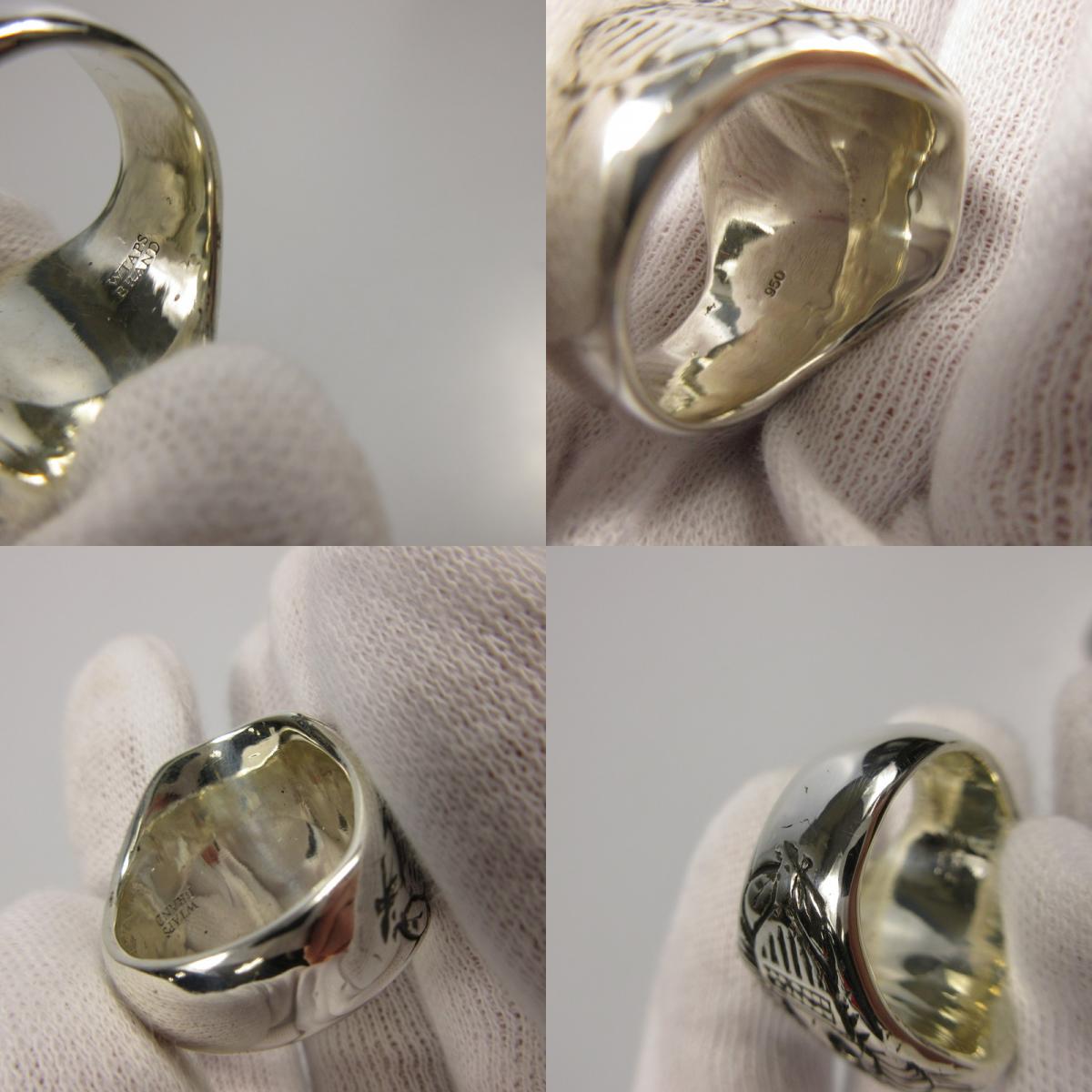 【中古】W)TAPS | ダブルタップス COLLEGE RING リング・指輪 SV950 シルバー