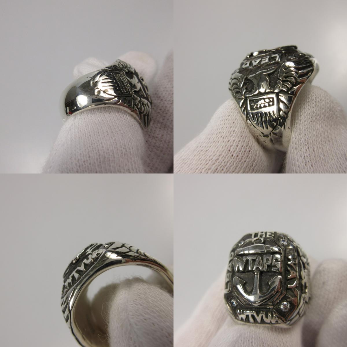 【中古】W)TAPS | ダブルタップス COLLEGE RING リング・指輪 SV950 シルバー