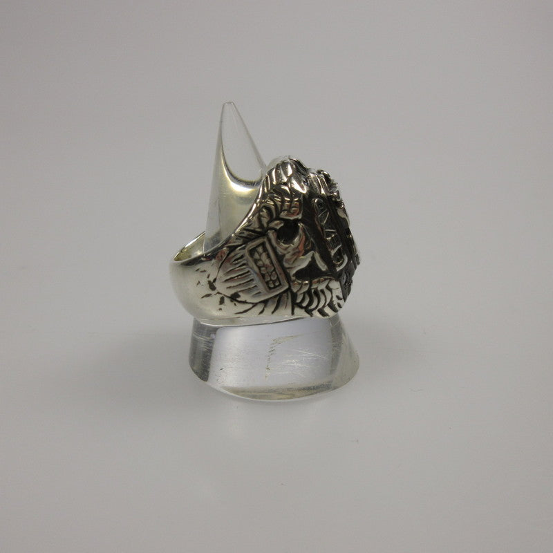 【中古】W)TAPS | ダブルタップス COLLEGE RING リング・指輪 SV950 シルバー