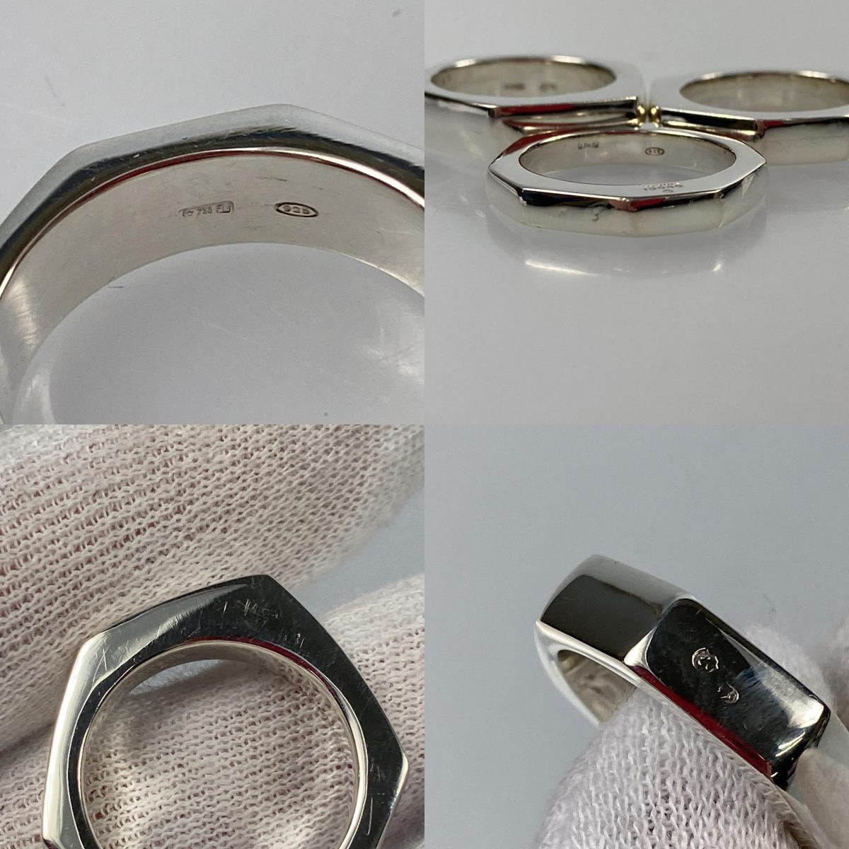 【中古】GUCCI | グッチ Hexagon Nat Ring リング・指輪