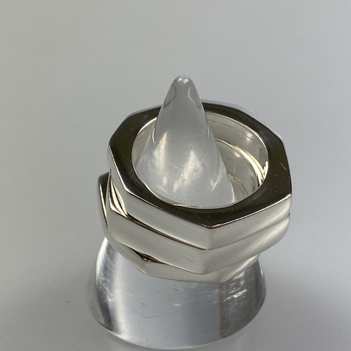 【中古】GUCCI | グッチ Hexagon Nat Ring リング・指輪