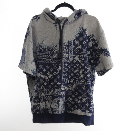 【中古】LOUIS VUITTON | ルイ・ヴィトン モノグラムバンダナショートスリーブフーディ パーカー 1AA5EF 国内正規品 サイズ:M