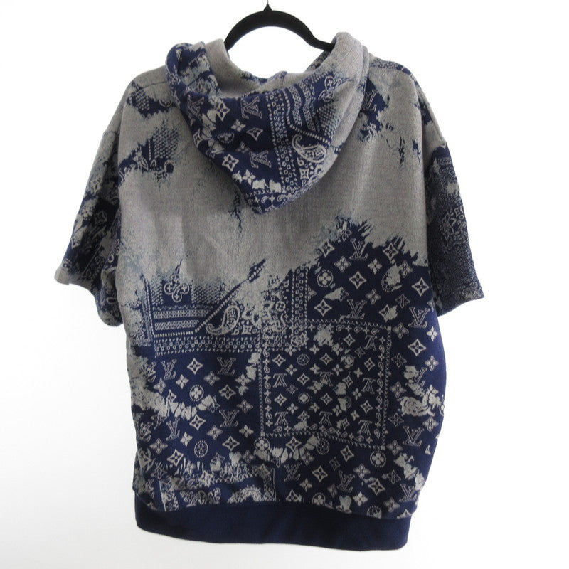 【中古】LOUIS VUITTON | ルイ・ヴィトン モノグラムバンダナショートスリーブフーディ パーカー 1AA5EF 国内正規品 サイズ:M