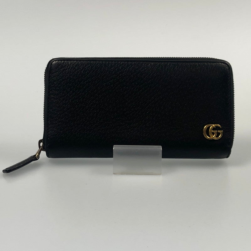 【中古】GUCCI | グッチ 長財布 428736 GGマーモント ラウンドファスナー財布