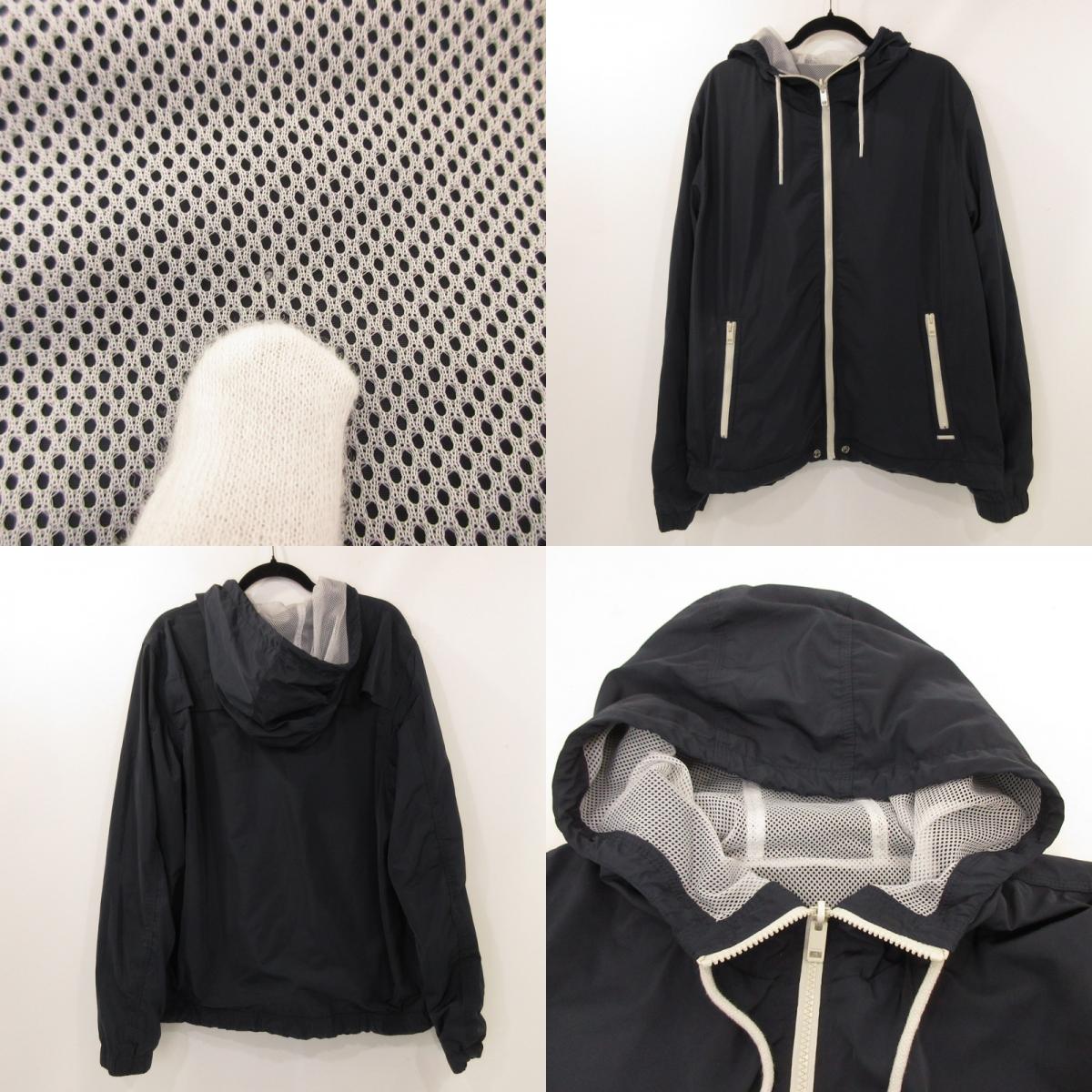 【中古】DIESEL | ディーゼル テフロン加工ブレイブマン ナイロンジャケット ネイビー サイズ:XXL