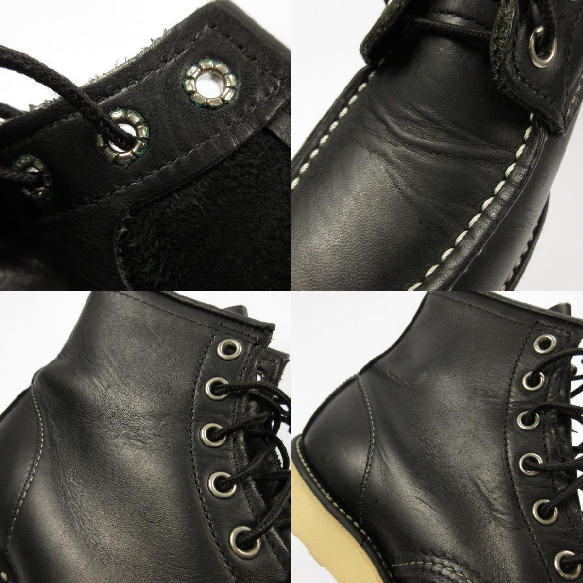 【中古】RED WING | レッドウィング MOC TOE CLASSIC ブーツ 9075 ブラック 27cm