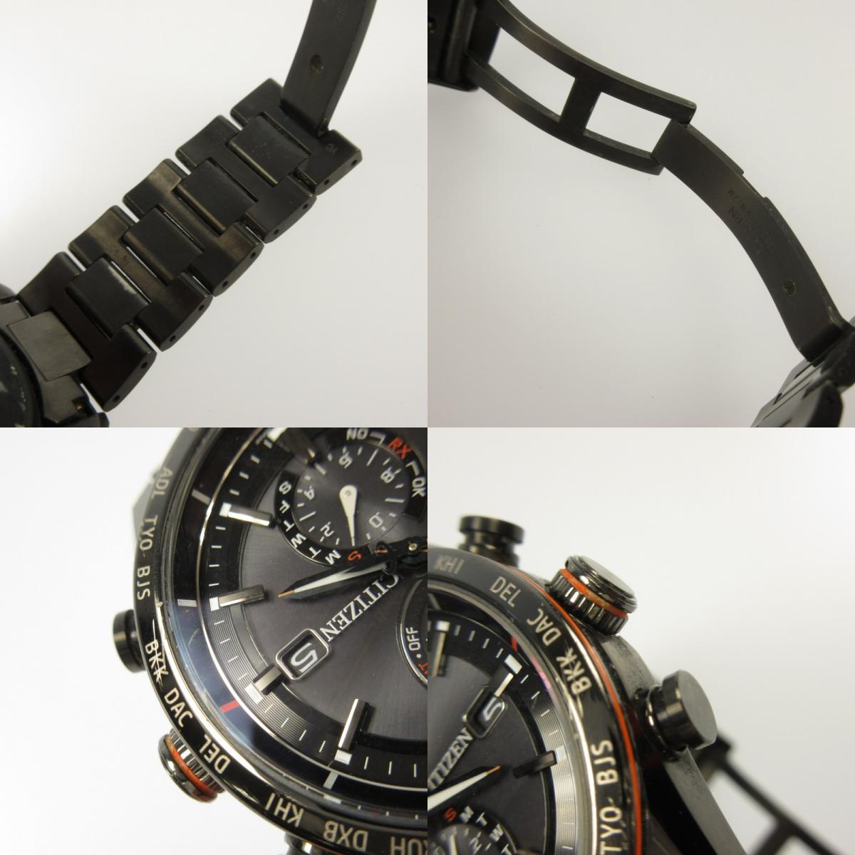 【中古】CITIZEN | シチズン ATTESA ACT LINE 腕時計 H800-T025871 アナログクォーツ ブラック