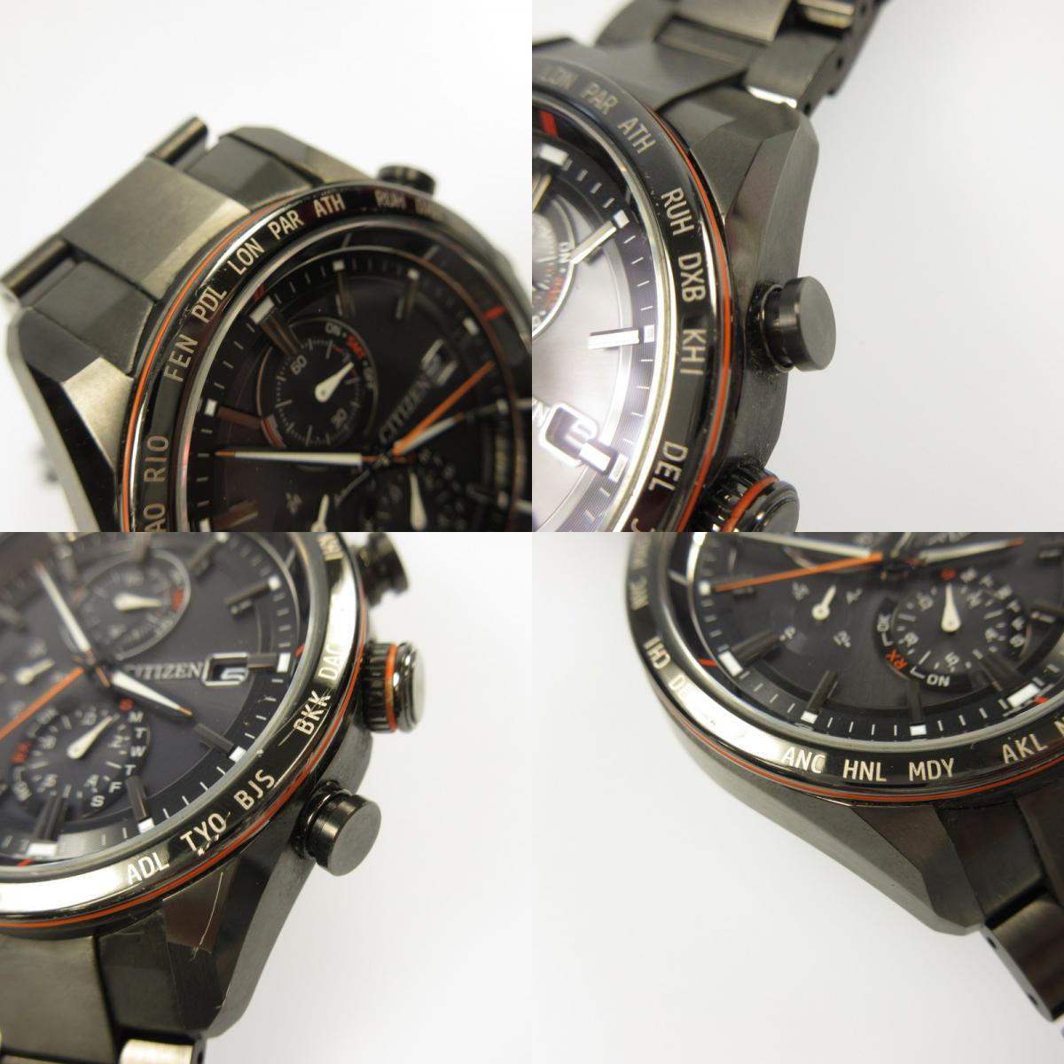【中古】CITIZEN | シチズン ATTESA ACT LINE 腕時計 H800-T025871 アナログクォーツ ブラック