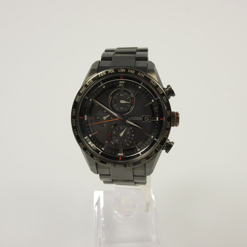 【中古】CITIZEN | シチズン ATTESA ACT LINE 腕時計 H800-T025871 アナログクォーツ ブラック