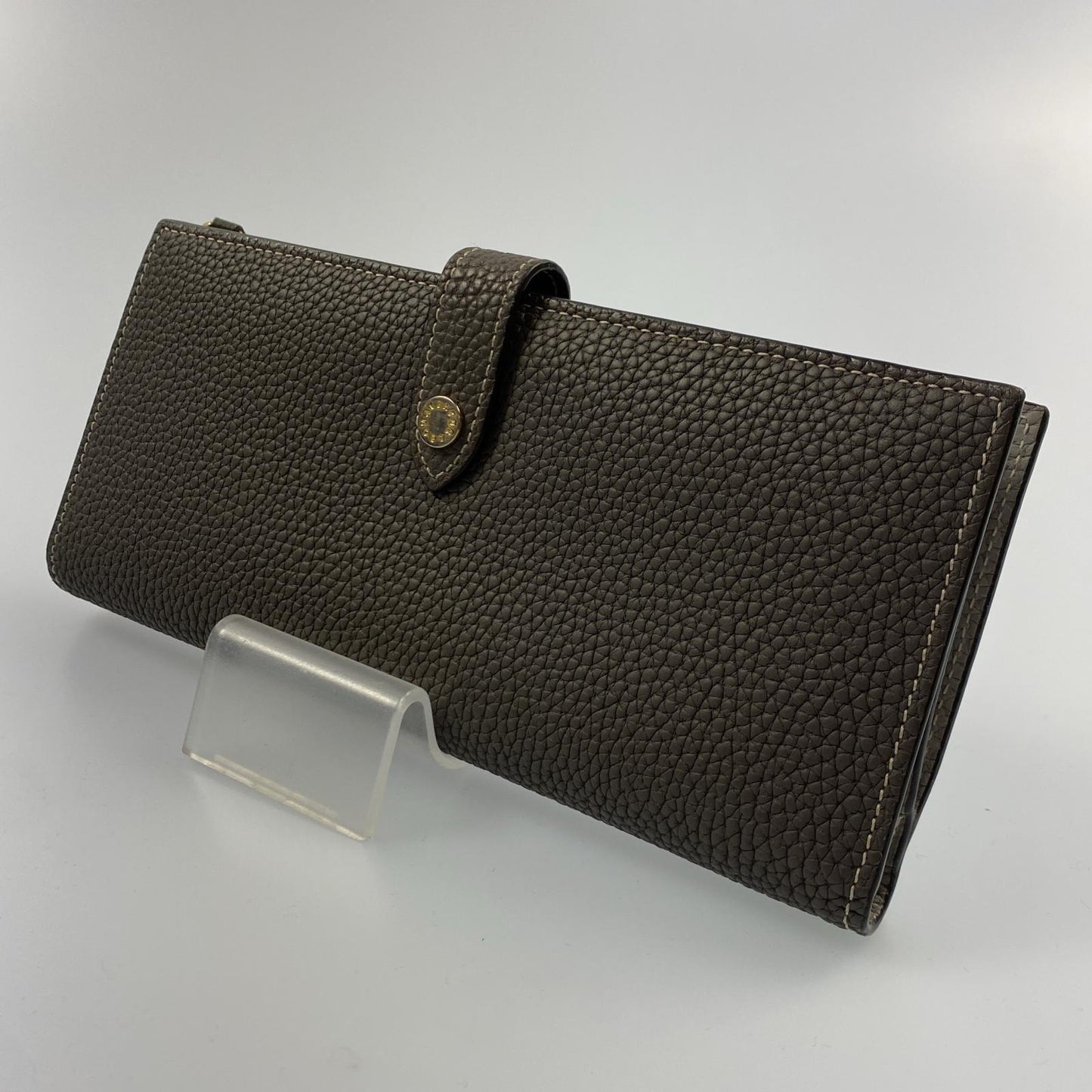 【中古】BONAVENTURA | ボナベンチュラ ベルテッドマルチロングウォレット 長財布 BWAT32R グレー
