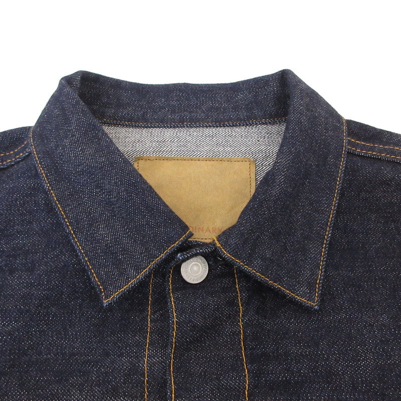 【中古】Ordinary fits | オーディナリーフィッツ DENIM JACKET TYPE 1ST デニム 011OW-125 ネイビー サイズ:38