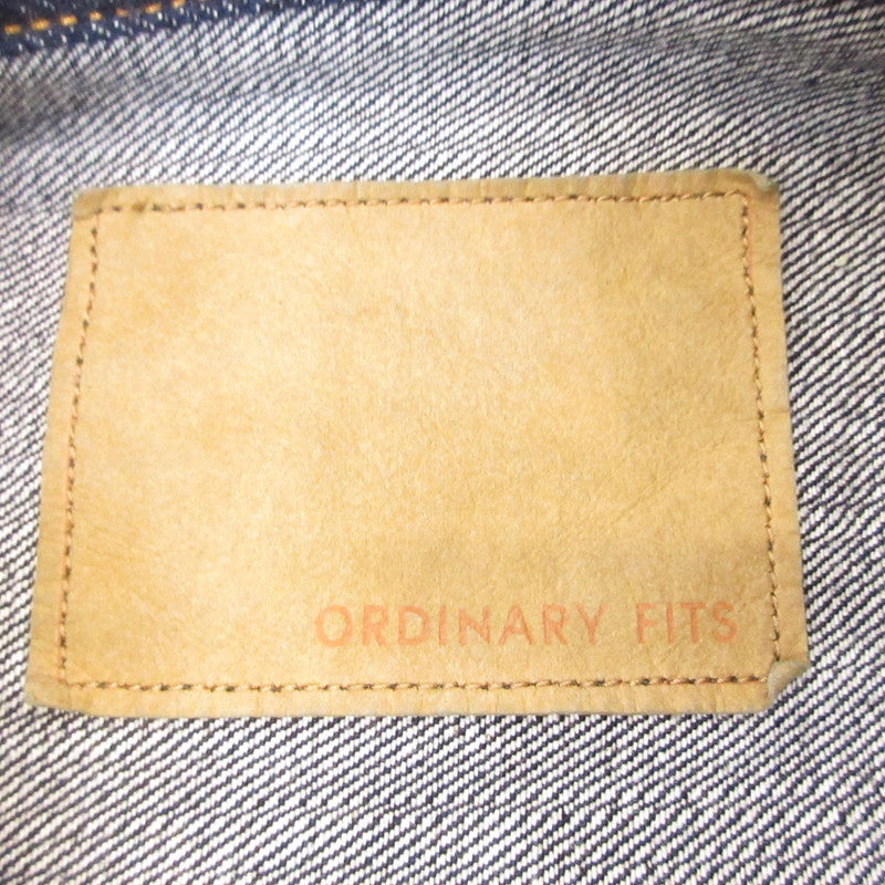 【中古】Ordinary fits | オーディナリーフィッツ DENIM JACKET TYPE 1ST デニム 011OW-125 ネイビー サイズ:38