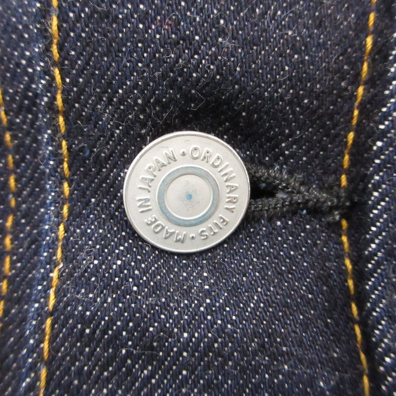 【中古】Ordinary fits | オーディナリーフィッツ DENIM JACKET TYPE 1ST デニム 011OW-125 ネイビー サイズ:38