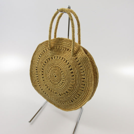 【中古】IENA | イエナ サークルカゴバッグ ラフィア その他バッグ ベージュ