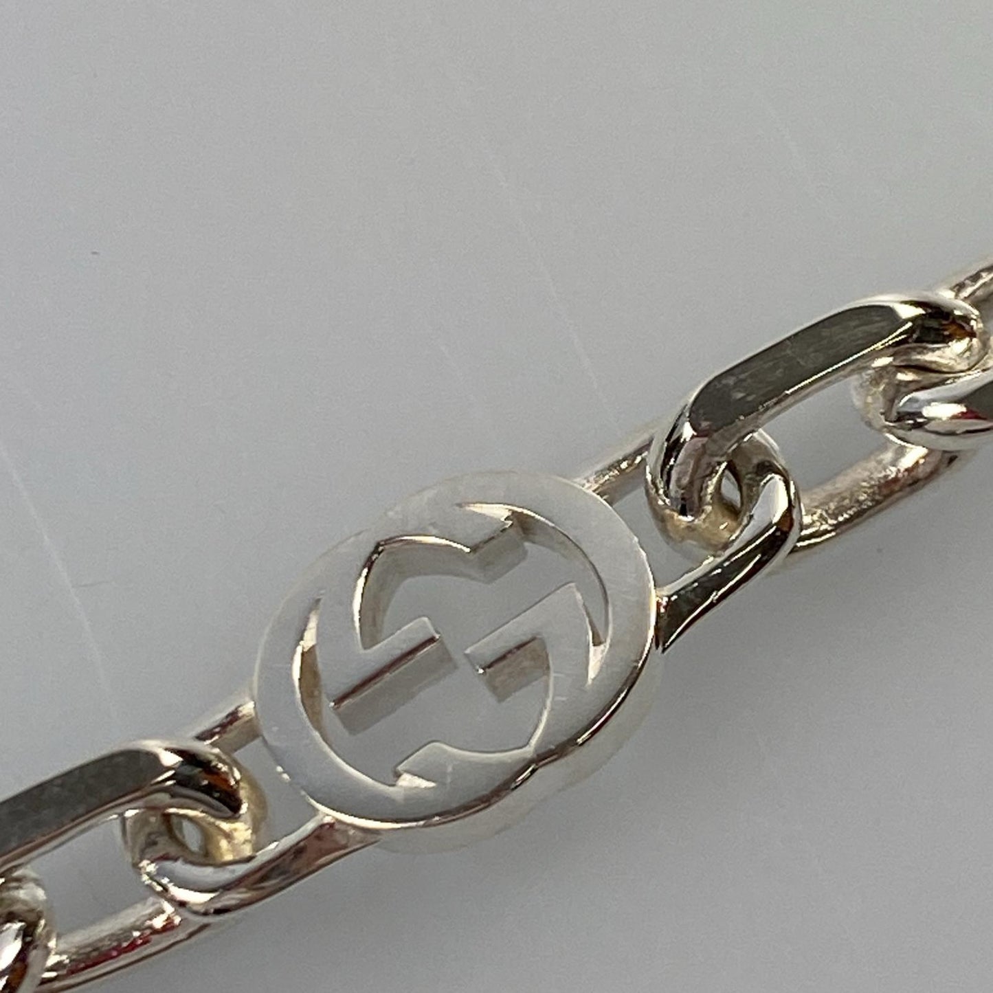 【中古】GUCCI | グッチ インターロッキングチェーン ブレスレット 620798