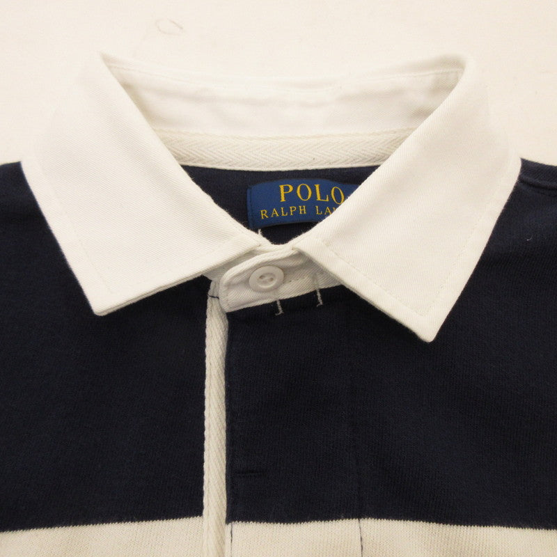 【中古】POLO RALPH LAUREN | ポロ・ラルフローレン ボーダーラガーシャツ ポロシャツ サイズ:M