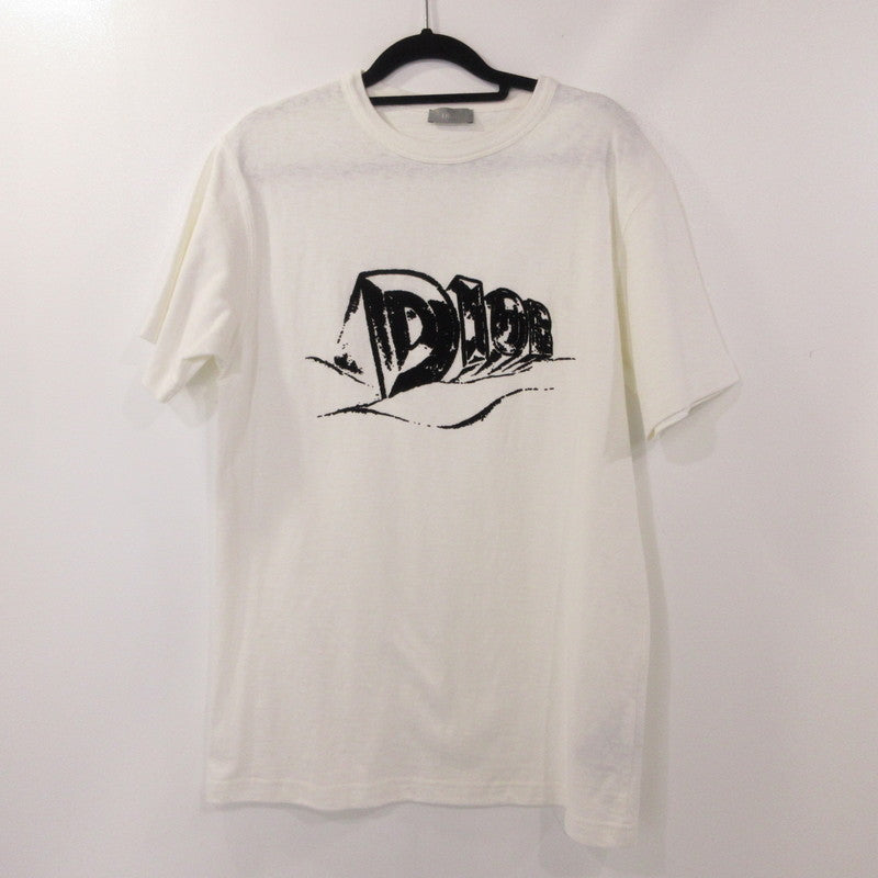 【中古】Dior | ディオール Slub Cotton Jersey T-Shirt 半袖Tシャツ 393J696A0849 国内正規品 ホワイト サイズ:S