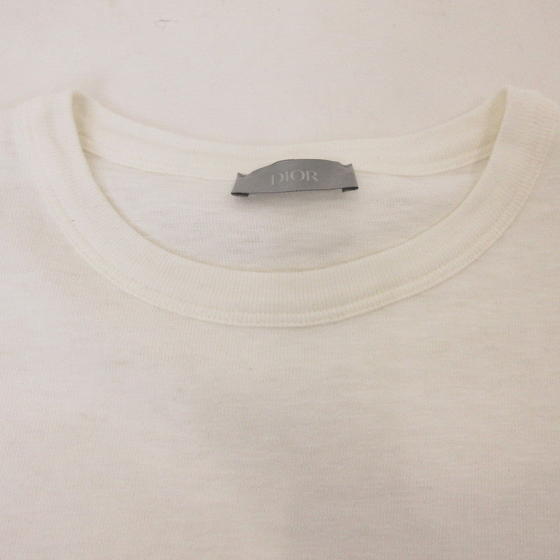 【中古】Dior | ディオール Slub Cotton Jersey T-Shirt 半袖Tシャツ 393J696A0849 国内正規品 ホワイト サイズ:S