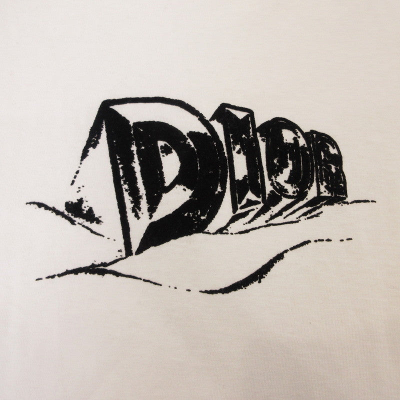 【中古】Dior | ディオール Slub Cotton Jersey T-Shirt 半袖Tシャツ 393J696A0849 国内正規品 ホワイト サイズ:S
