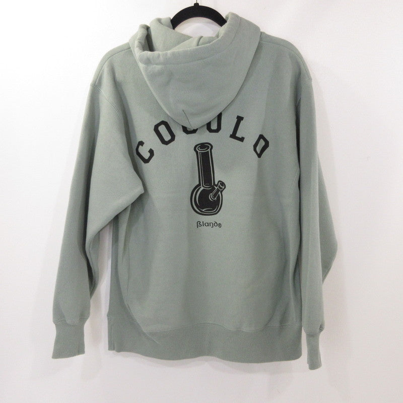 【中古】COCOLO BLAND | ココロブランド BACK BONG HOODIE パーカー グリーン サイズ:L