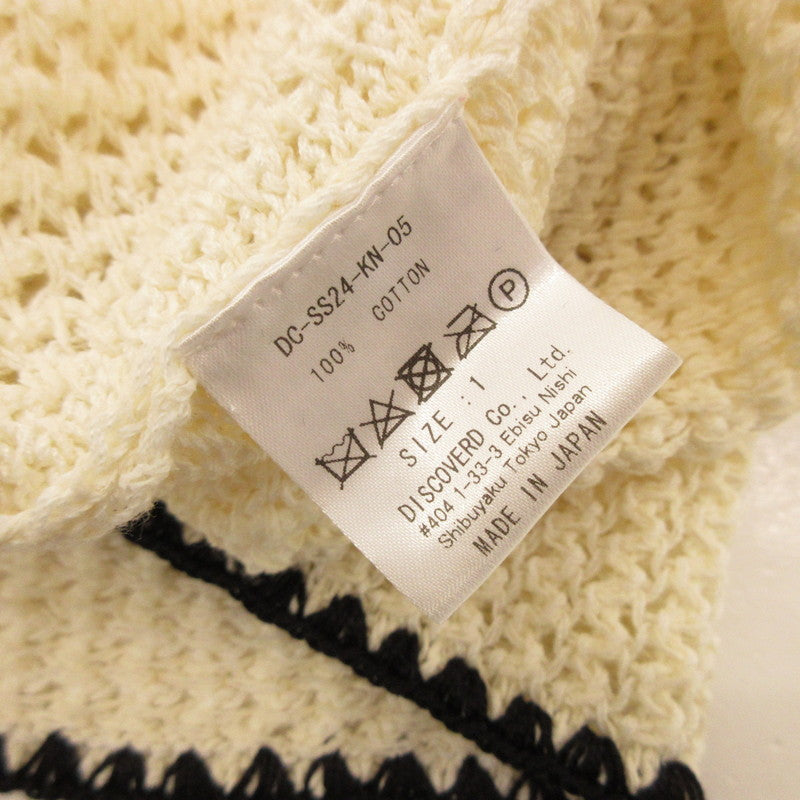 【中古】DISCOVERED | ディスカバード SHELL STITCH MESH KNIT SHIRTS 半袖シャツ DC-SS24-KN-05 アイボリー サイズ:1