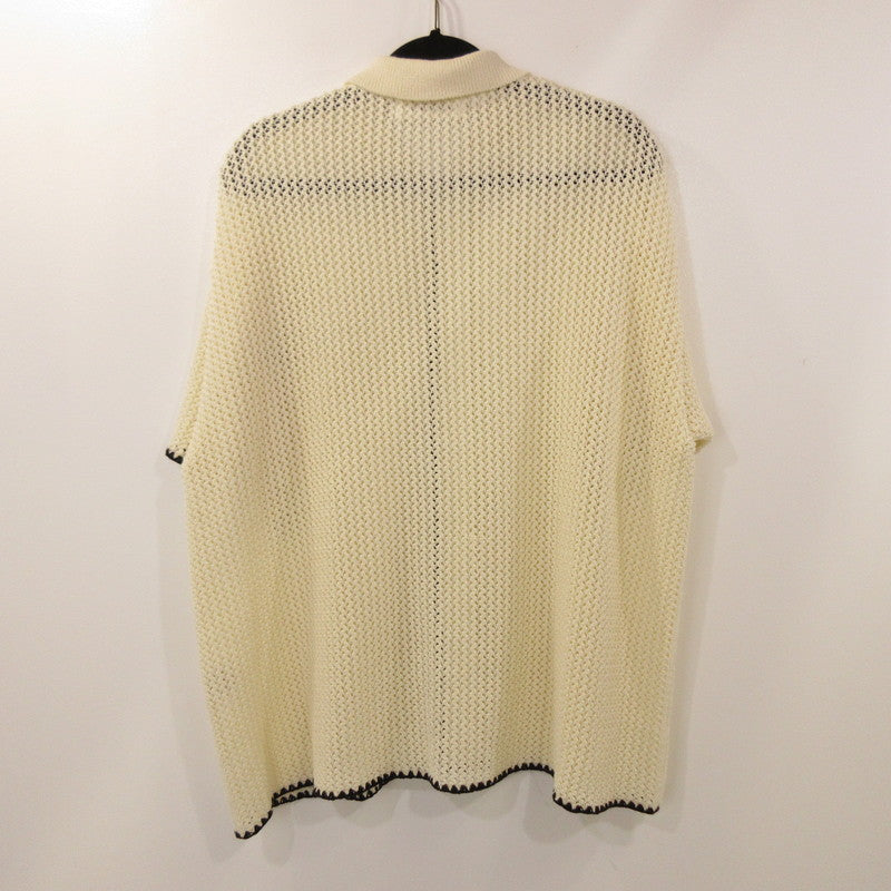 【中古】DISCOVERED | ディスカバード SHELL STITCH MESH KNIT SHIRTS 半袖シャツ DC-SS24-KN-05 アイボリー サイズ:1