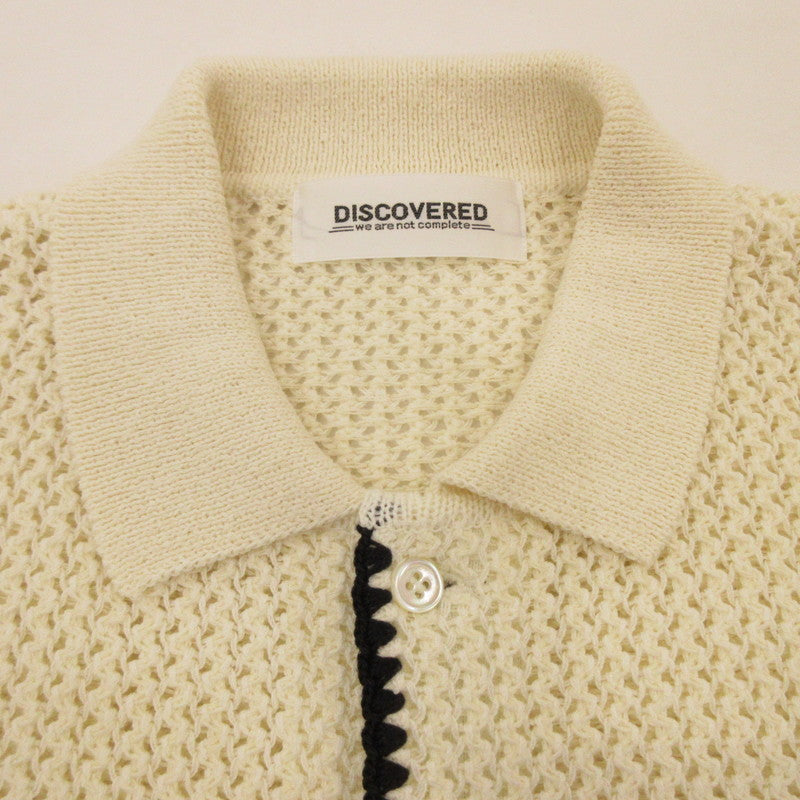 【中古】DISCOVERED | ディスカバード SHELL STITCH MESH KNIT SHIRTS 半袖シャツ DC-SS24-KN-05 アイボリー サイズ:1