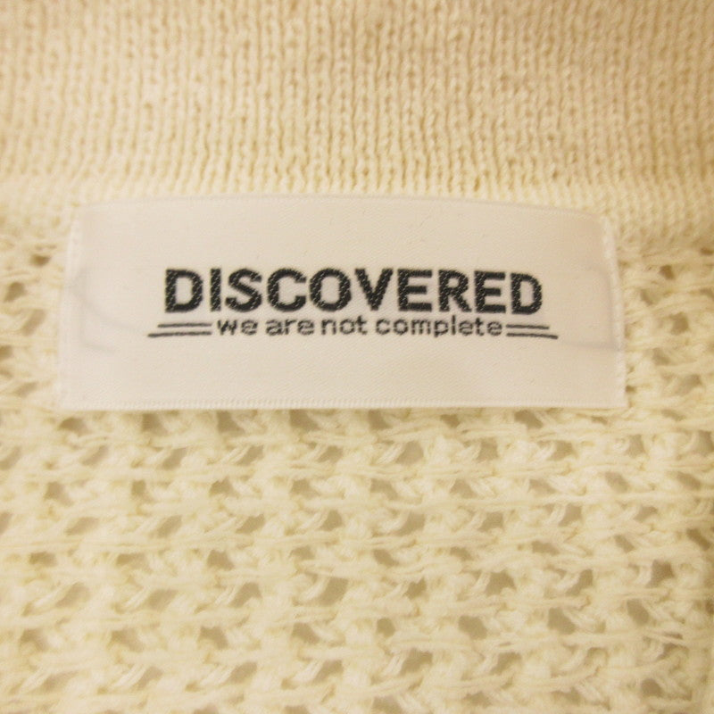 【中古】DISCOVERED | ディスカバード SHELL STITCH MESH KNIT SHIRTS 半袖シャツ DC-SS24-KN-05 アイボリー サイズ:1