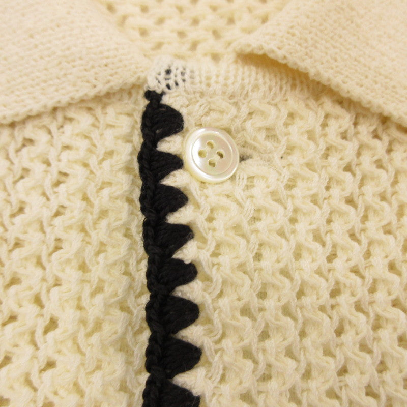 【中古】DISCOVERED | ディスカバード SHELL STITCH MESH KNIT SHIRTS 半袖シャツ DC-SS24-KN-05 アイボリー サイズ:1