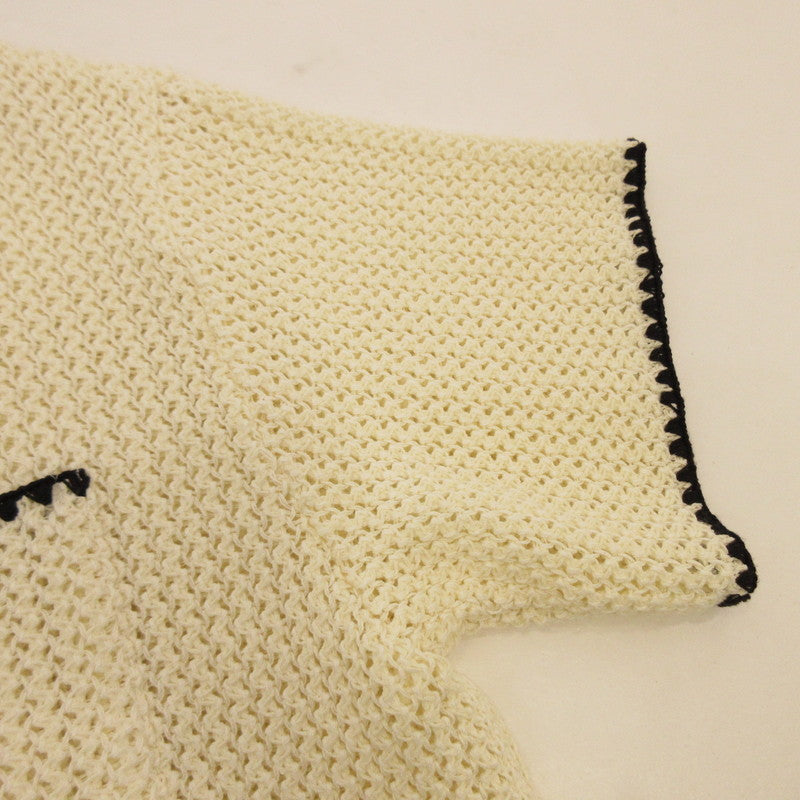 【中古】DISCOVERED | ディスカバード SHELL STITCH MESH KNIT SHIRTS 半袖シャツ DC-SS24-KN-05 アイボリー サイズ:1