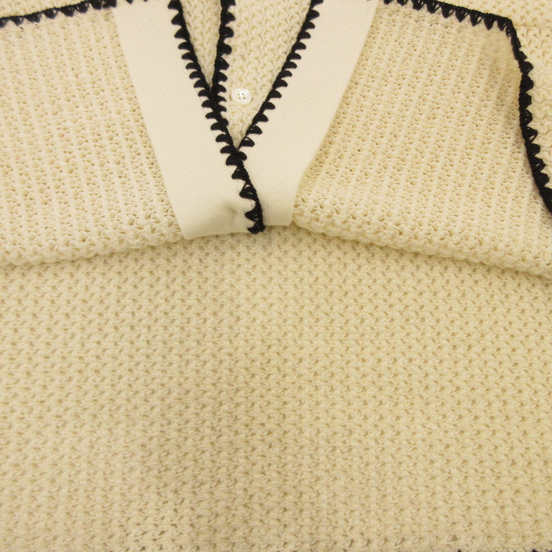 【中古】DISCOVERED | ディスカバード SHELL STITCH MESH KNIT SHIRTS 半袖シャツ DC-SS24-KN-05 アイボリー サイズ:1