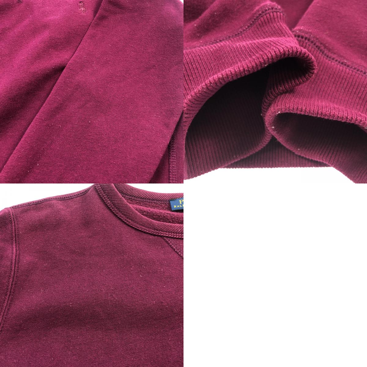 【中古】POLO RALPH LAUREN | ポロ・ラルフローレン ダブルニットスウェットシャツ スウェット ボルドー/バーガンディー サイズ:M